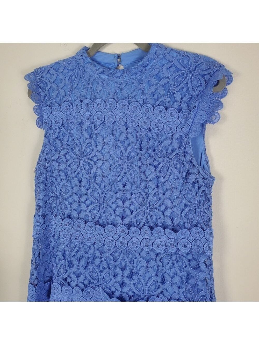 Julia Jordan Blue Lace Dress Women's Size 10 - Picture 4 of 11